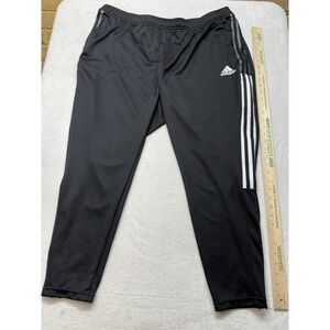 Adidas Men's 3XL Primegreen Joggers Black Zip Up Ankles Athletic Training Pants